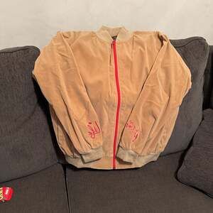 Imani iLife Clothing Company Tan/Red Velvet Jacket